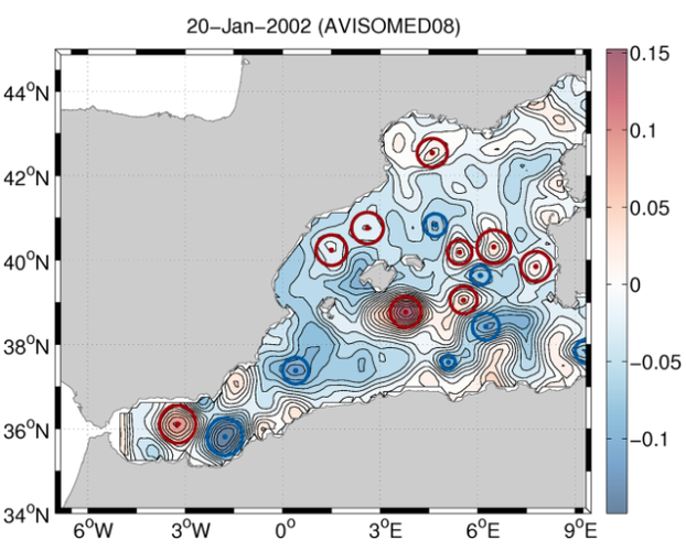 thumbnail image - "Subsurface circulation and mesoscale variability in the Algerian subbasin from altimeter-derived eddy trajectories" by R. Escudier et al. published in Journal Geophysical Research - Oceans