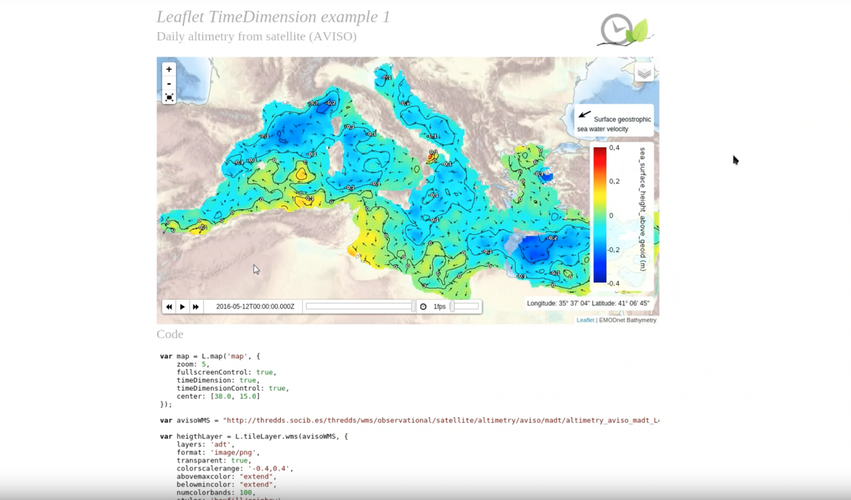 thumbnail image - Biel Frontera presents Leaflet.Timedimension in ESIP webinar