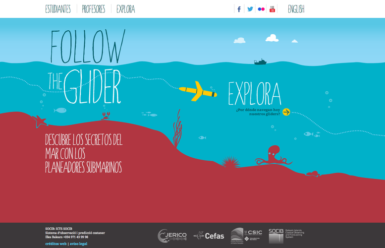 thumbnail image - "Follow the Glider": una nueva herramienta educativa basada en web para submarinos autónomos publicada por el SOCIB en colaboración con el CEFAS y el IMEDEA (UIB-CSIC)